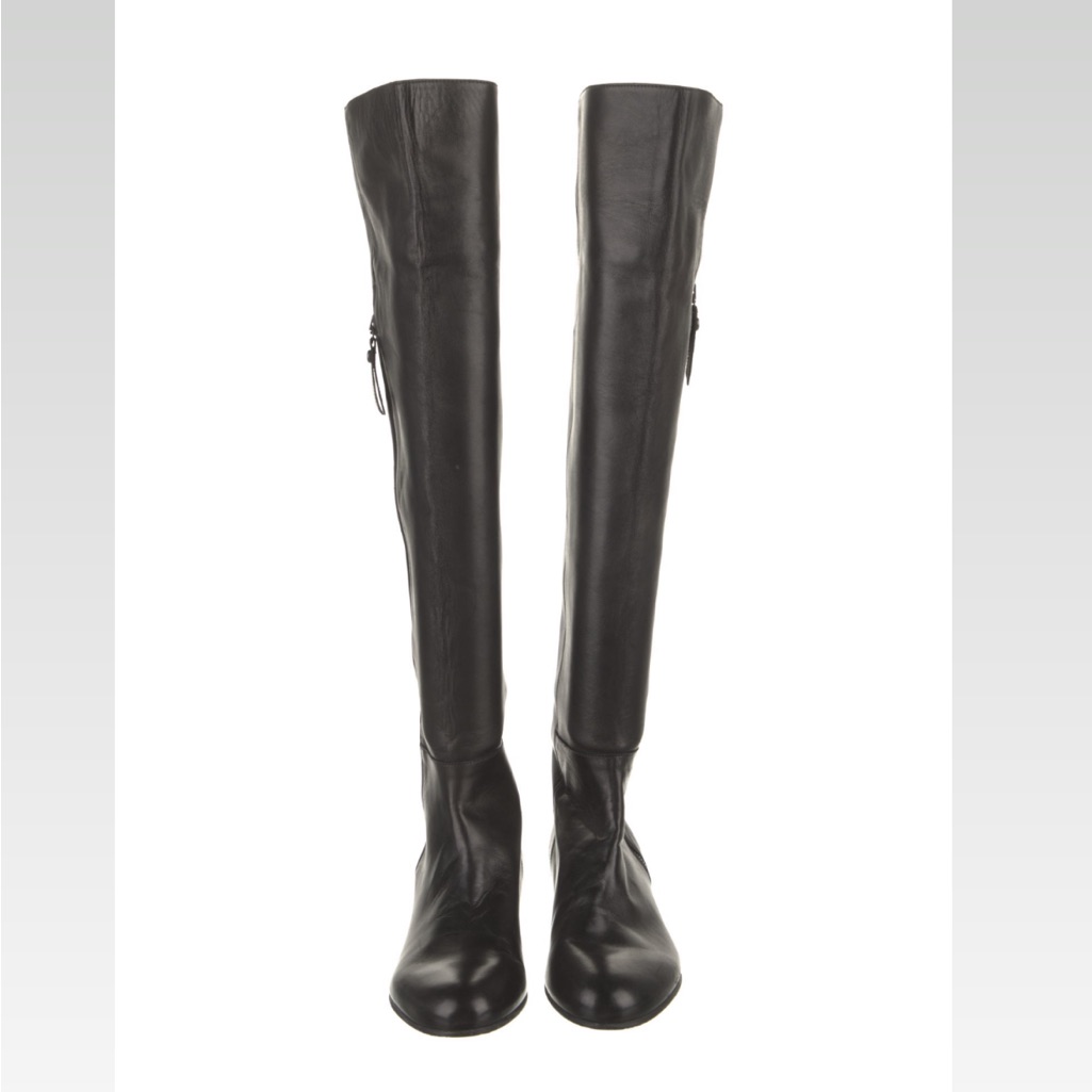 Stuart Weitzman Black Leather Boots
